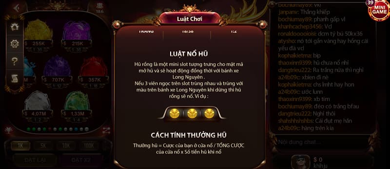 Xác suất trúng hũ Sun Rồng kubet 11 net 