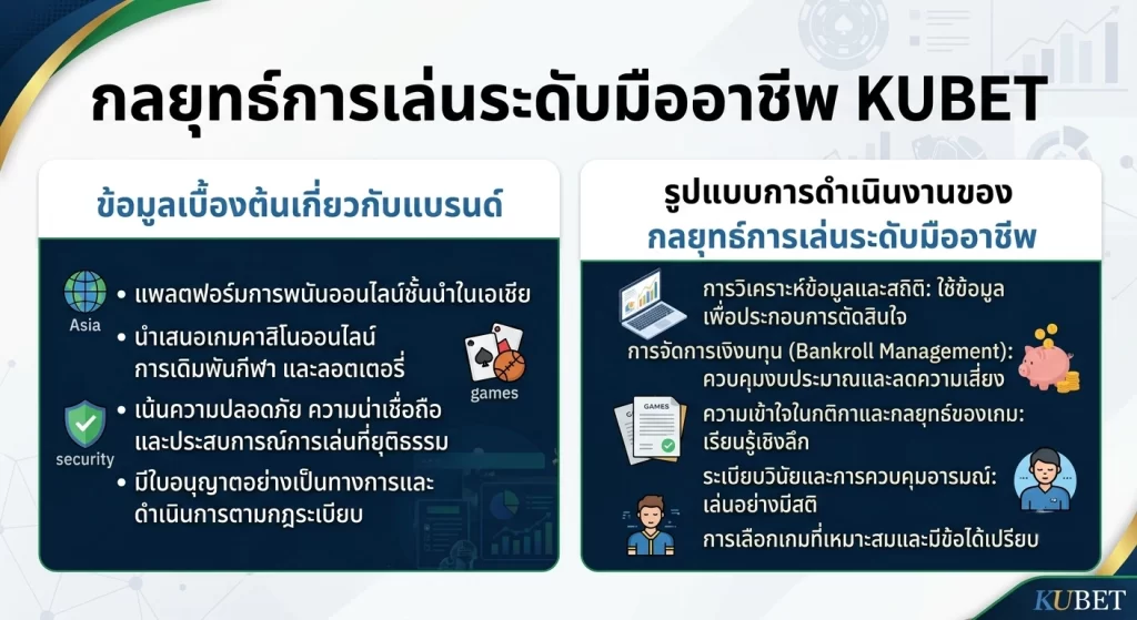 กลยุทธ์การเล่นระดับมืออาชีพ