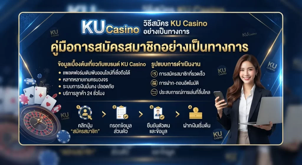 วิธีสมัคร ku casino อย่างเป็นทางการ